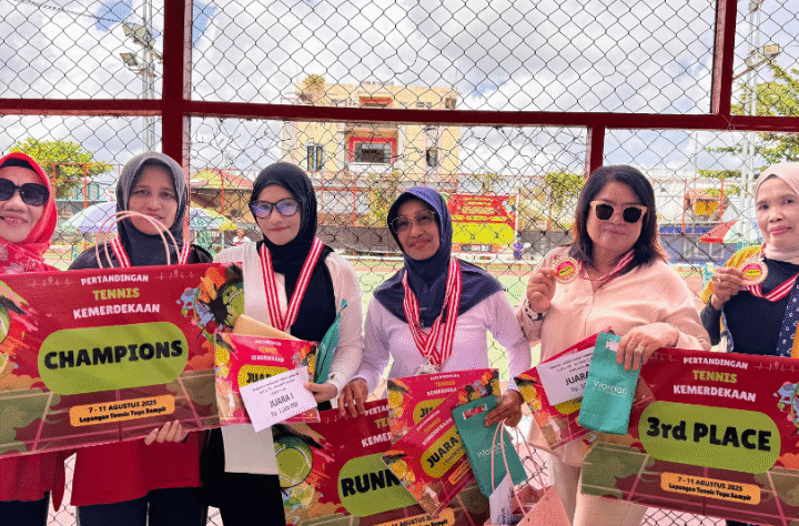 Meriahkan HUT ke-80 RI, Dardiansyah- Fendy Raih Kejuaraan Tennis