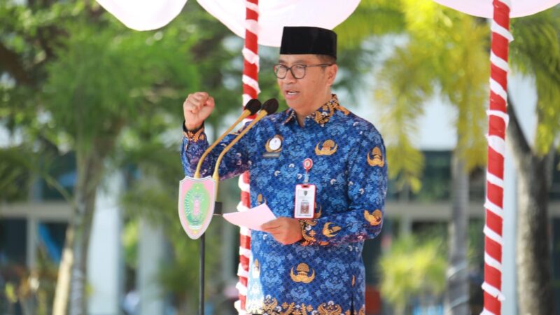 Peringatan Hari Kesaktian Pancasila Tahun 2025, Pj. Sekda Kalteng Leonard S. Ampung Pimpin Upacara
