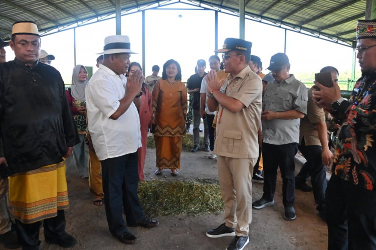Dukung Pengembangan Kewirausahaan Peternakan, Gubernur Agustiar Sabran Tinjau Sentra Produksi BJA Farm di Kobar
