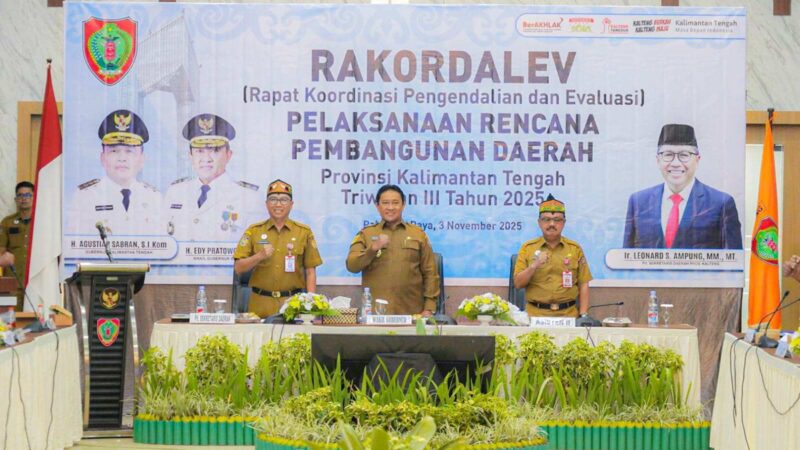 Wagub Kalteng Edy Pratowo Hadiri Rakordalev Pelaksanaan Rencana Pembangunan Daerah Triwulan III