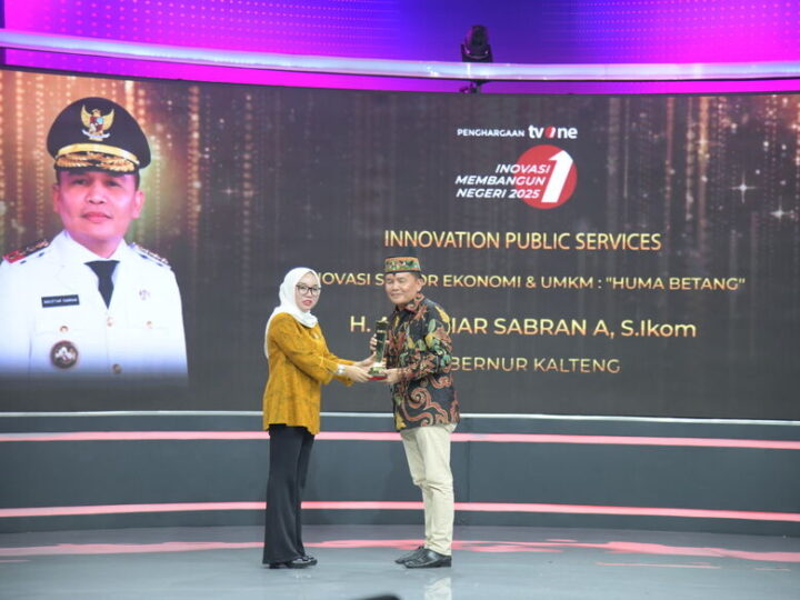 Gubernur Kalteng Agustiar Sabran Raih Prestasi Membanggakan di Kancah Nasional Dalam Ajang Inovasi Membangun Negeri 2025