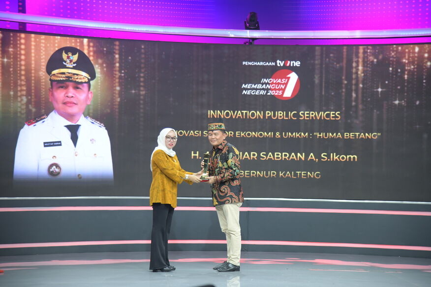 Gubernur Kalteng Agustiar Sabran Raih Prestasi Membanggakan di Kancah Nasional Dalam Ajang Inovasi Membangun Negeri 2025